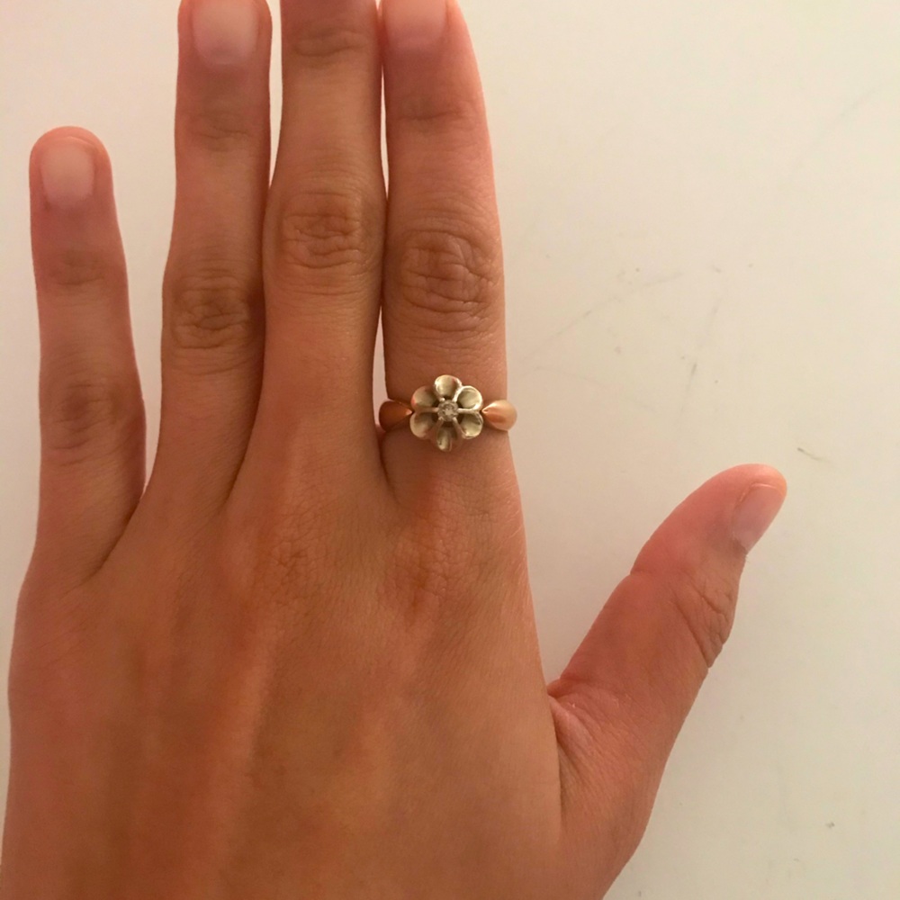 Real Diamond ring on 14k gold